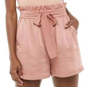 Jennifer Lopez Flowy Front-Tie High-Waisted Summer Casual Shorts